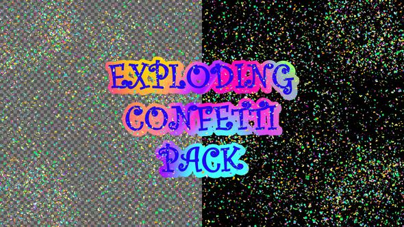 exploding confetti box